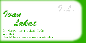 ivan lakat business card